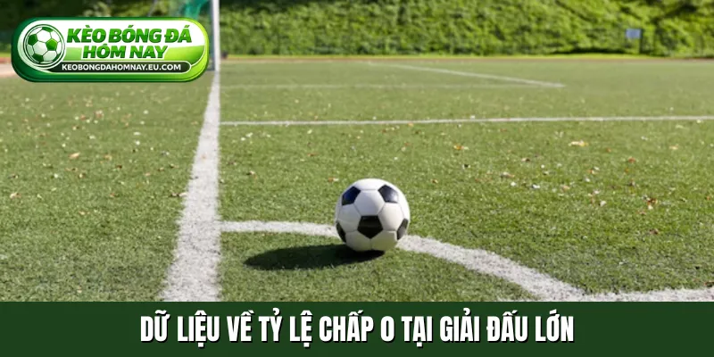 Dữ liệu về tỷ lệ chấp 0 tại giải đấu lớn
